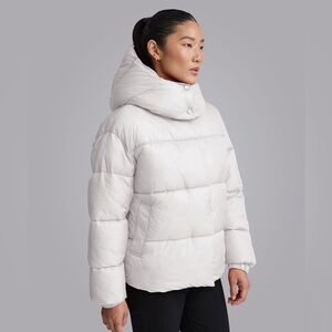 NVLT White Vegan Cire Puffer Jacket